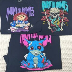 Send It Society Lot of 3 Men’s Size XL Haunted Homies Graphic T-Shirts Pre Owned